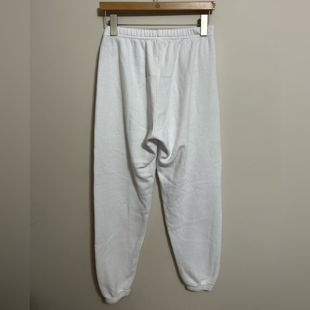 Aviator Nation White Sweatpants with Rainbow Logo - Picture 3 of 5